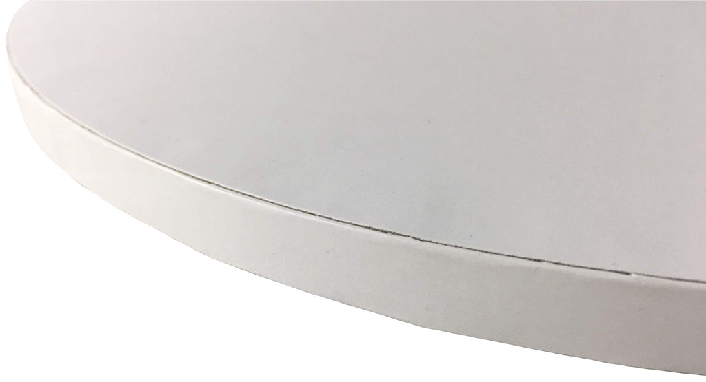 8 Inch Cake Board Drums Round, 6-Pack, White, Sturdy 1/2" Thick for Heavy Or Multi-Tiered Cakes