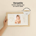 KeaBabies Baby Hand and Footprint Kit, Clay Keepsake Frame (Ash Wood)