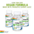 SOLARAY Acidophilus 3 Strain Probiotic & Prebiotic Goats Milk | 3 Billion CFU & Freeze Dried | 50 VegCaps