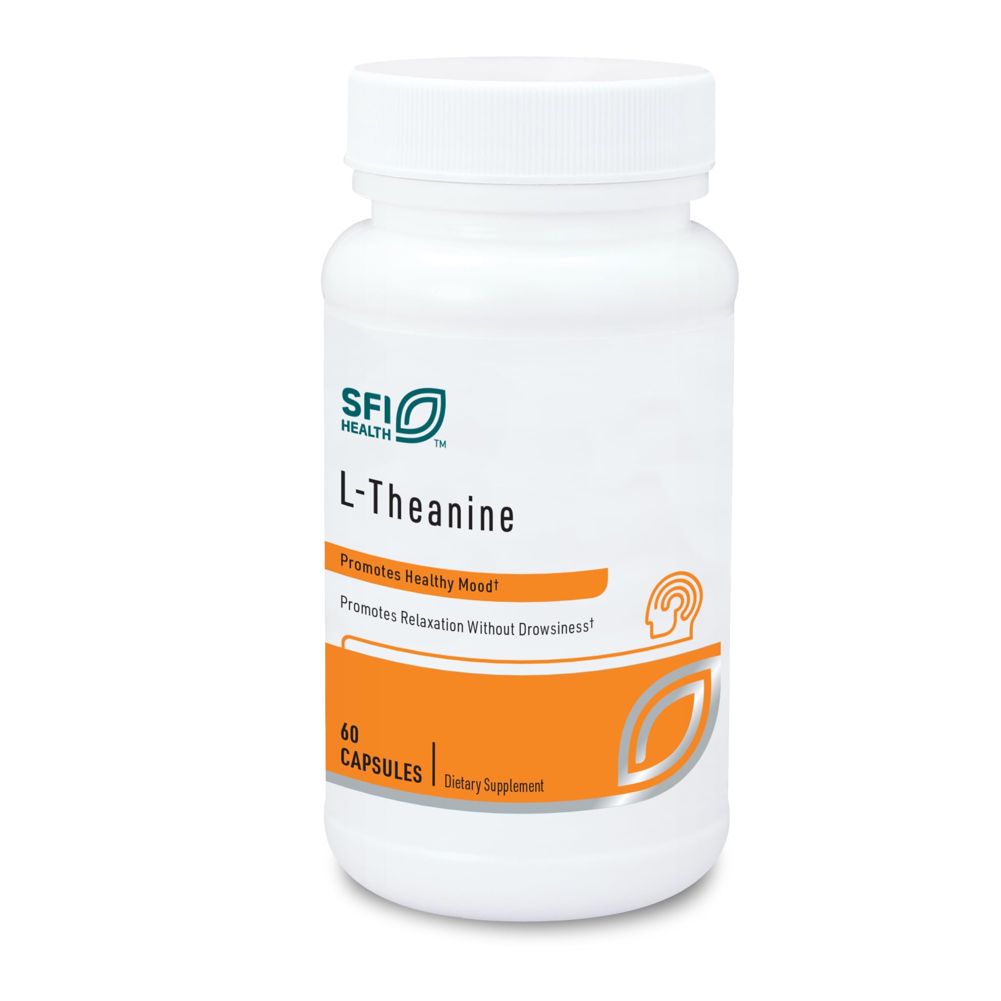 SFI Health Klaire Labs L-Theanine - 100mg Suntheanine to Promote Promote Relaxation (60 Capsules)