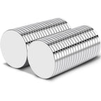 TRYMAG 20x2mm Super Strong Neodymium Disc Rare Earth Magnets, 40Pcs Small Round Refrigerator Magnets for Crafts, Office, Whiteboard, Dry Erase Board, Cabinets