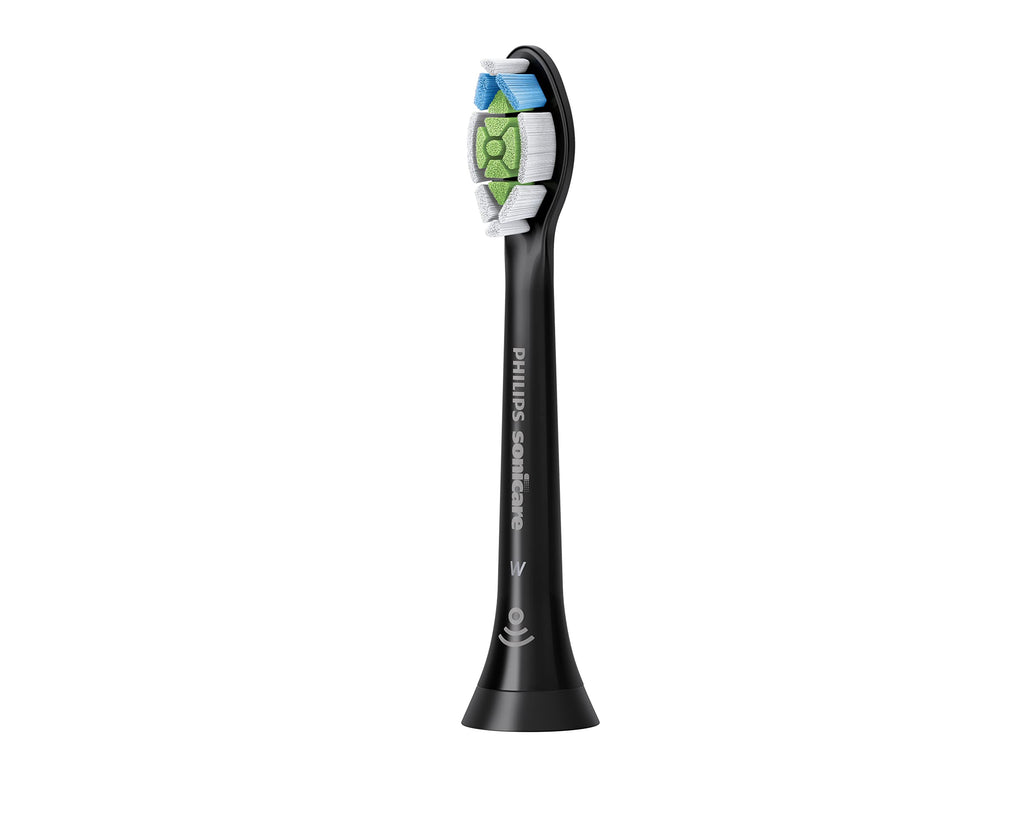 Philips Sonicare W DiamondClean Brush Heads, 2-Pack, 6 Month Supply, Black