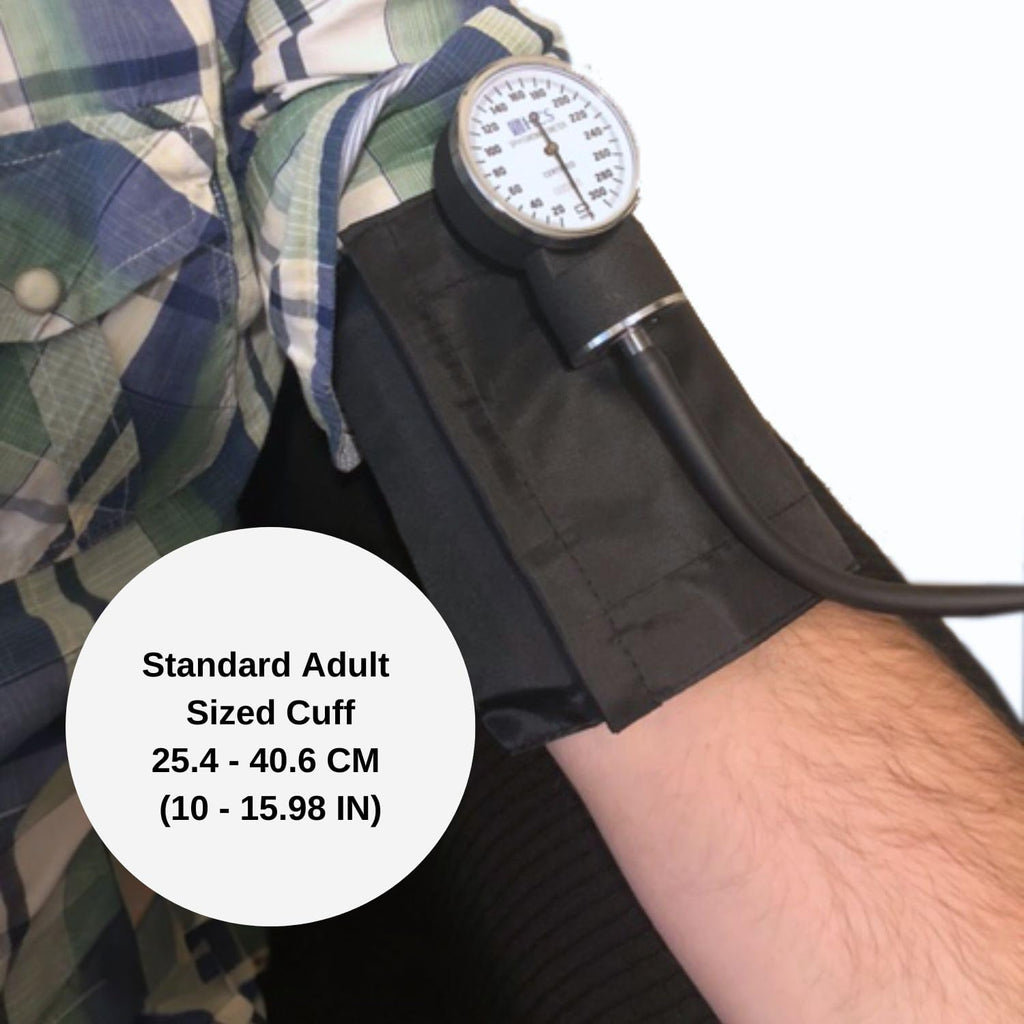 HCS Extra Large Blood Pressure Bracelet, Manual BP Cuff for Adults, Manual Blood Pressure Arm Monitor, Aneroid Sphygmomanometer, Medical Grade, Home Use, Elderly Care,