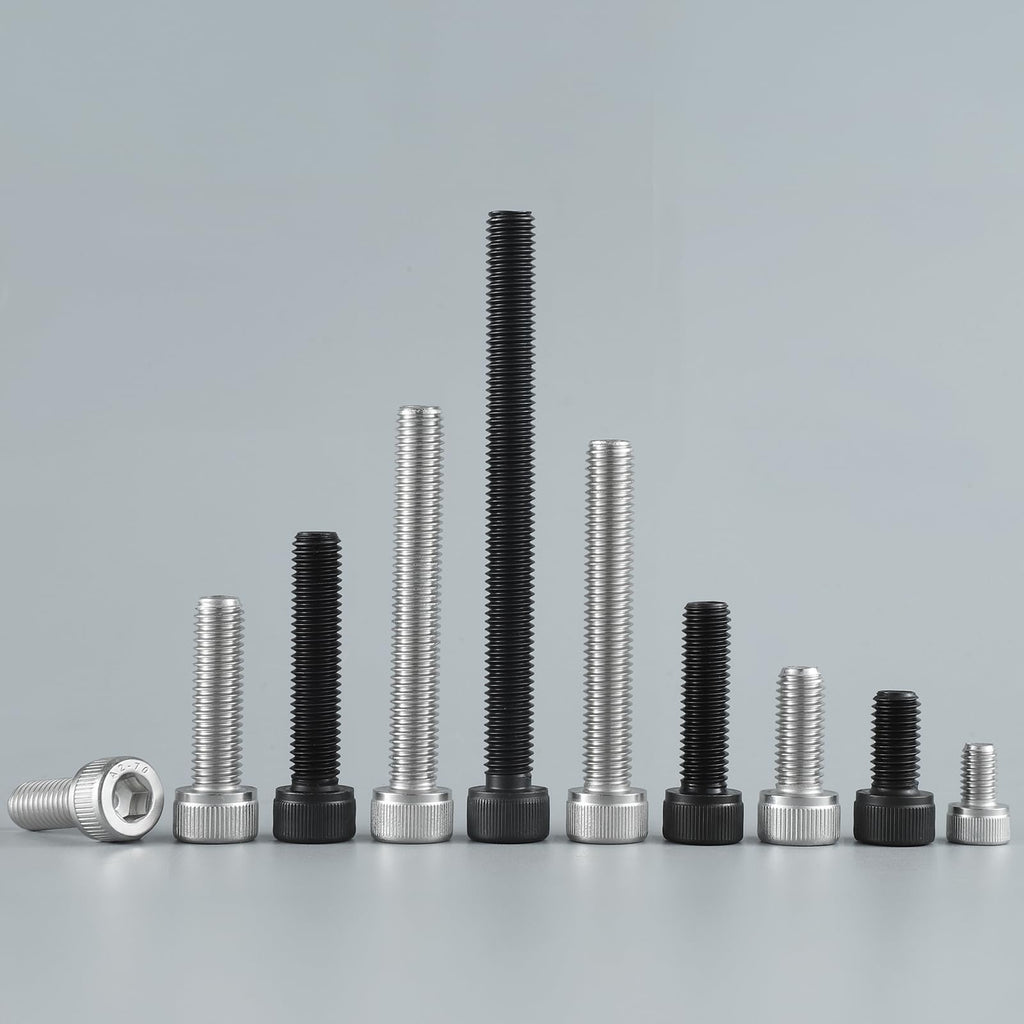 SVLING M3-0.5 x 6mm Bolt, 400PCS M3 Hex Socket Head Cap Screws Bolts, 12.9 Grade Alloy Steel, Full Threads, Allen Socket Drive, with Hex Spanner
