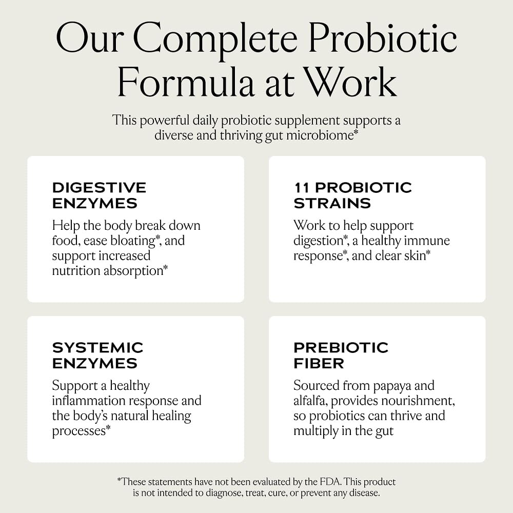 SAKARA Complete Probiotic - Prebiotics and Probiotics for Women Digestive Health Supplements, Supports Bloating, Immune System & Skin Radiance, Gut Health for Women with 3 Billion CFU's - 180 Capsules