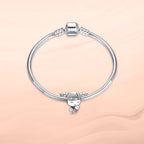 Annmors Baby Girl Bead Charm 925 Sterling Silver for Women Bracelet & Necklace Gifts for New Mom