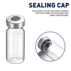 FURWEY 3ML Sterile Vials, Glass Empty Vials for Injection, 20 Pack