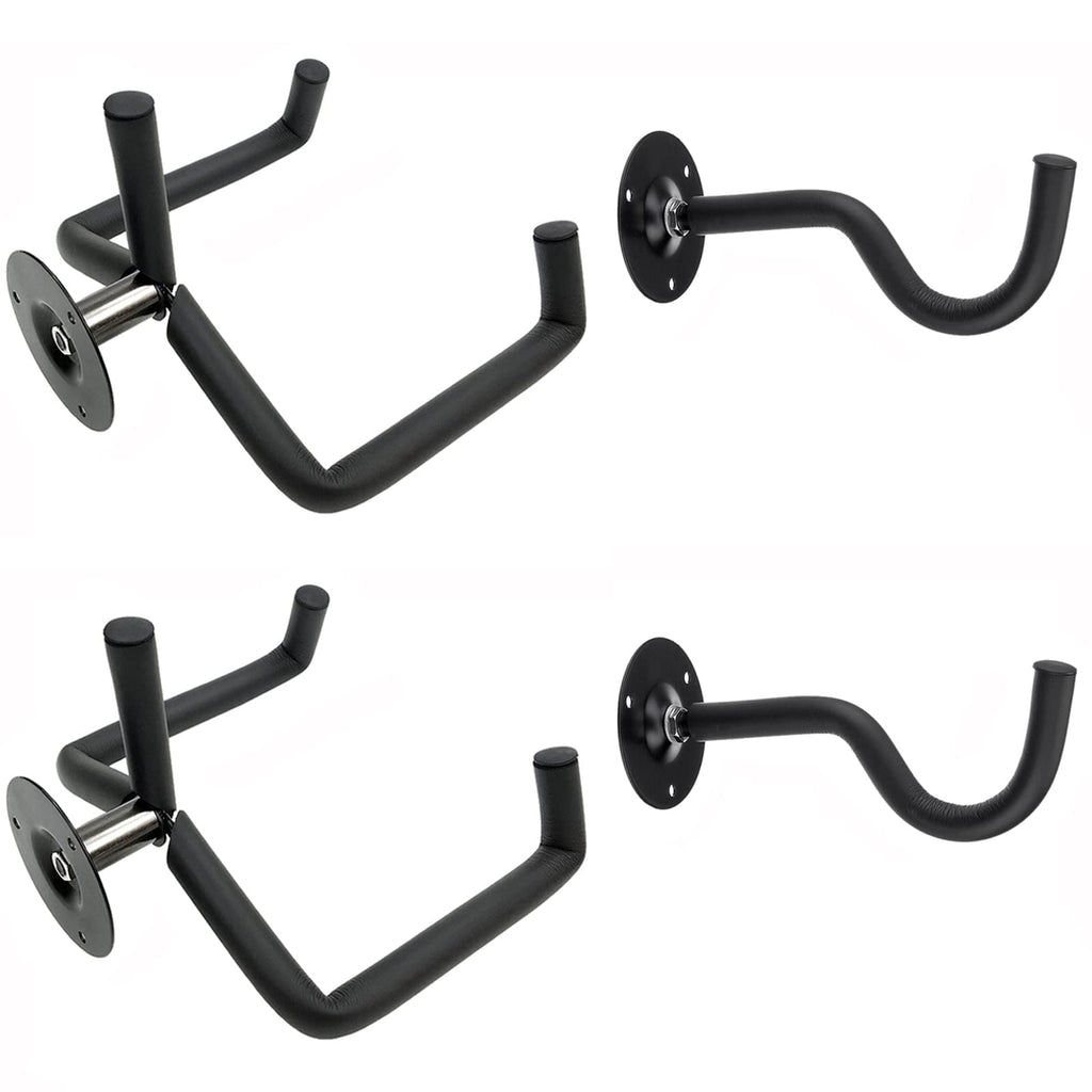 Jashem Guitar Wall Mount - Acoustic & Electric Guitar, Ukulele, Banjo & Mandolin Wall Hanger (2 Packs)