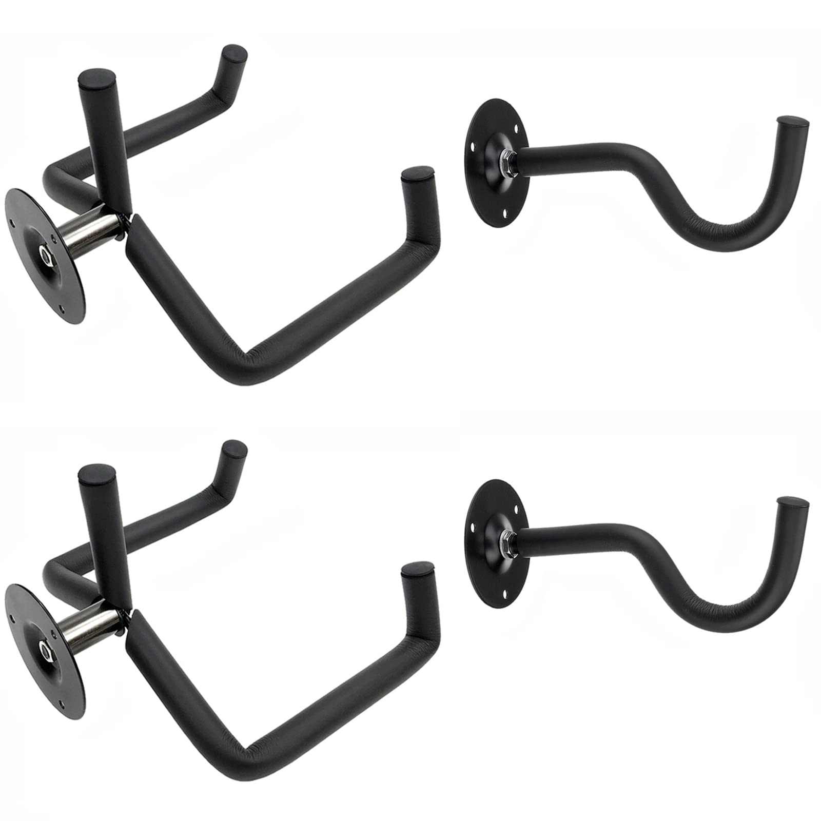 Jashem Guitar Wall Mount - Acoustic & Electric Guitar, Ukulele, Banjo & Mandolin Wall Hanger (2 Packs)