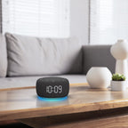 Buffbee Sound Machine & Alarm Clock 2-in-1, 0-100% Clock Face Brightness, Bottom Colored Light, Sleep Timer, Precise 30-Level Volume Control White Noise Machine - Twilight