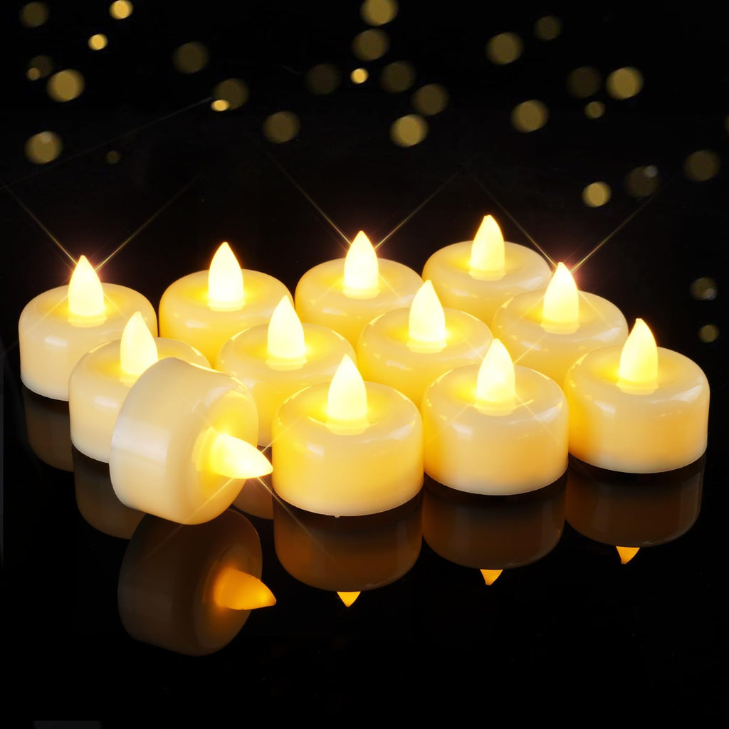 Raycare 150Pack Flameless Candles, Battery Operated LED Tea Lights, Long Lasting Fake Candles, Electric Candles for Wedding, Holiday Party, Centerpieces, Home Decor, Halloween, Christmas