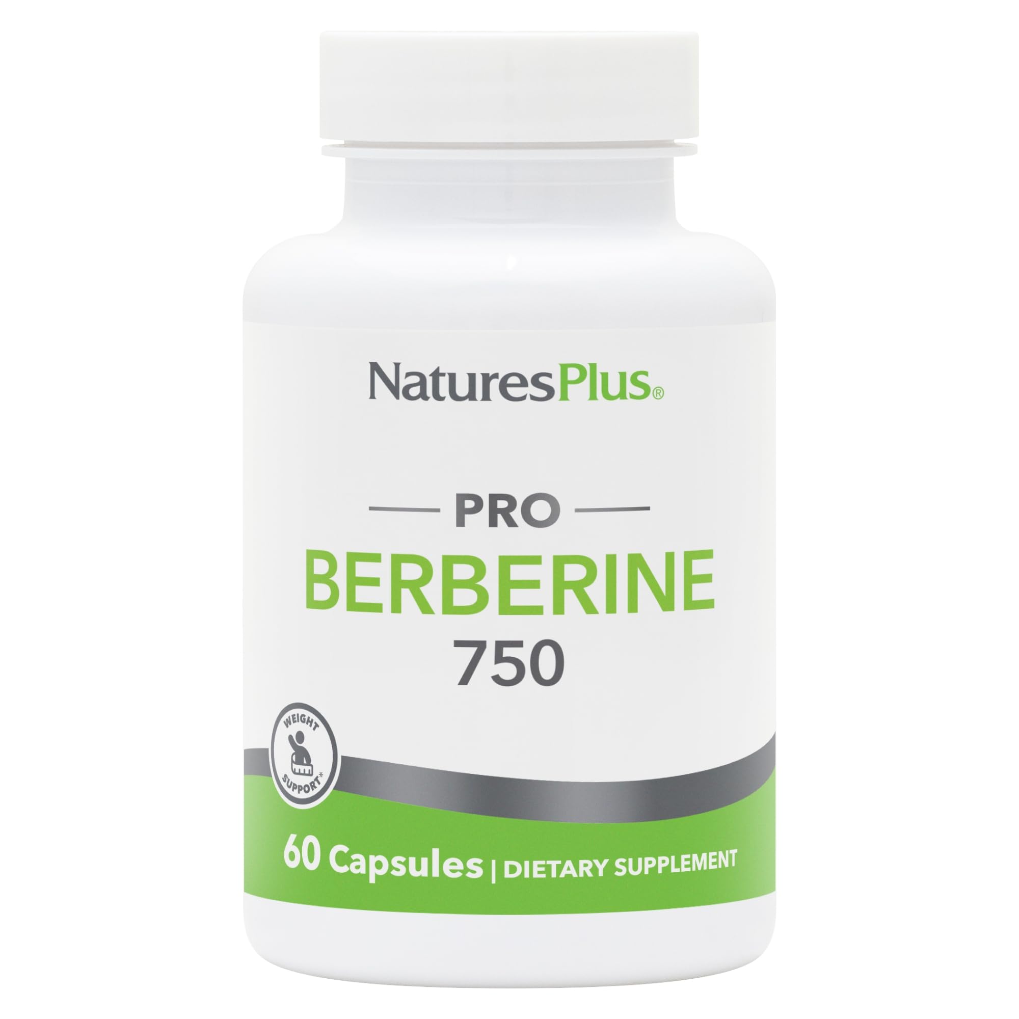 NaturesPlus PRO Berberine 750 mg - 60 Capsules - Supports Healthy Metabolism - Non-GMO, Vegan & Gluten Free - 30 Servings