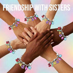 Bracelets Inspired by KATSEYE Merch for Fans, Guardian Shield, Limitless Key, Stellar Tiara, Dual Cherry, Dream Anchor, Soothing Shell with Pink K-pop Style Card for Concert Outfits Gifts (7.5, Inches)