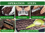 2 Inch 4-Cell Handheld Heavy Duty Soil Block Maker for Seed Starting