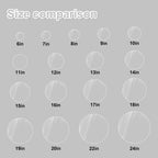 KINLINK 9in Plexiglass Sheets 1/8 inch Thick, 3mm Clear Circle PET Plastic Sheet for DIY Project, Craft, Cake Disk, Table top, Acrylic Sign and Wedding Invitation 2 Pack