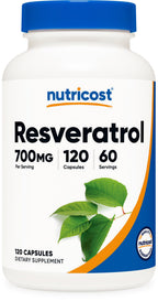 Nutricost Resveratrol 700mg, 120 Capsules - Vegan, Gluten Free, Non-GMO