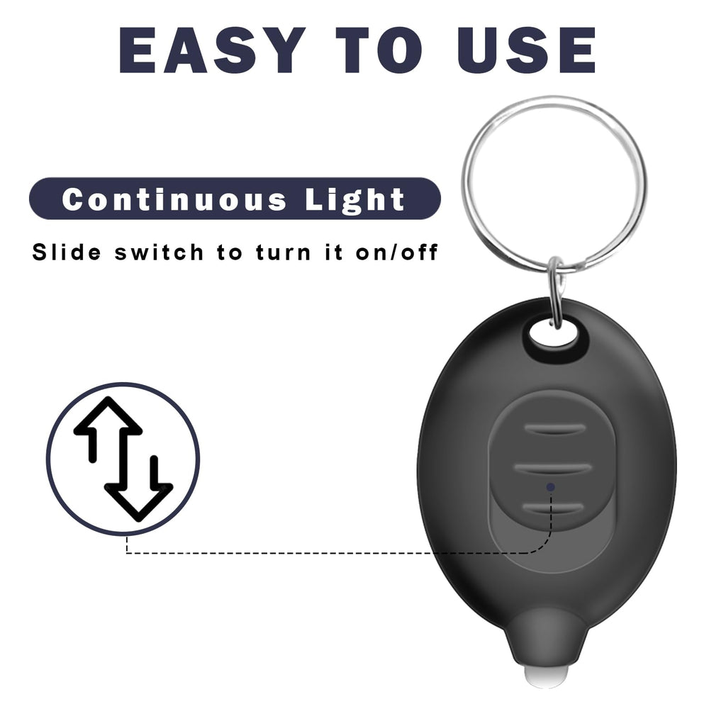Daemson Mini LED Keychain Flashlight, Ultra Bright Tiny Flashlight, Small Keychain Flashlight White Light, Micro Pocket Key Ring LED Flashlight for Emergency Lighting Batteries Included (16PCS)