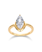 PAVOI 14K Yellow Gold Plated 1.5CT Marquise CZ Bridal Wedding Promise