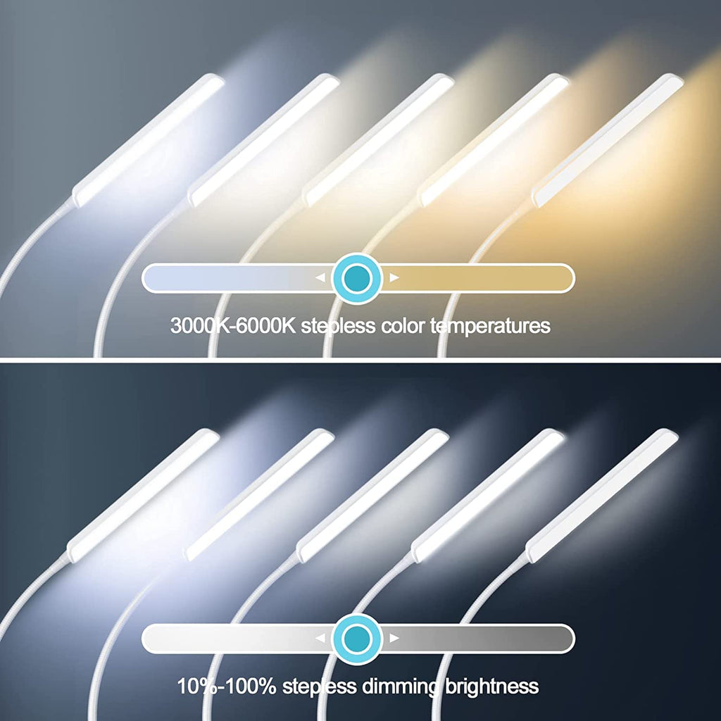 Dimunt Floor Lamp, Bright 15W Floor Lamps for Living Room with 1H Timer, Dimmable LED Floor Lamp 3000K-6000K & Tall Standing Lamp with Remote & Touch Control Reading Floor Lamps for Bedroom-White