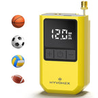 Ball Pump for Sports Balls, HYVOHEX Portable Electric Basketball Pump Ultra Fast Inflation, with Digital LED Display Air Pump for Balls, Preset Pressure with Ball Needle for Soccer, Volleyball