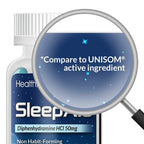 HealthA2Z Sleep Aid, Diphenhydramine Softgels, 50mg, Supports Deeper, Restful Sleeping, Non Habit-Forming (100 Counts)