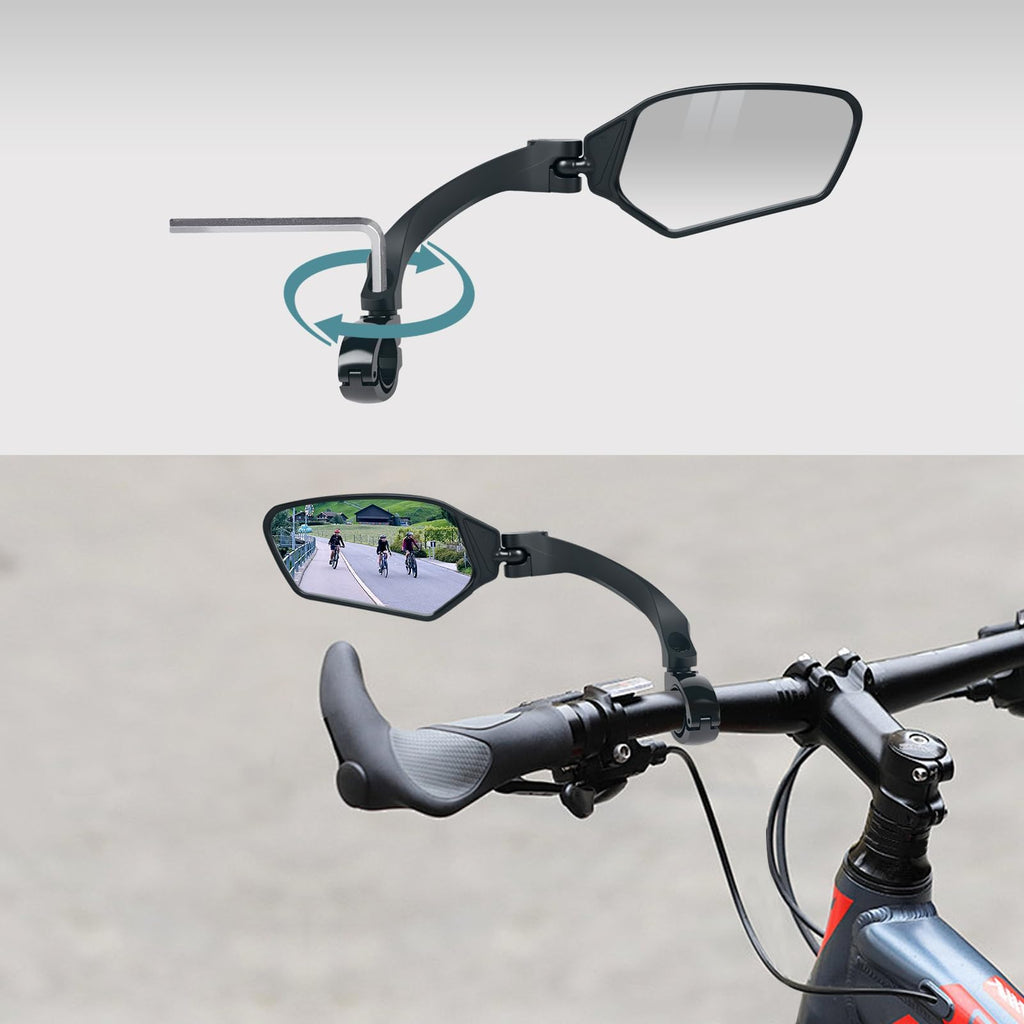 TXZSXS Adjustable Handlebar Bike Mirrors, Left & Right Bicycle Mirror Set