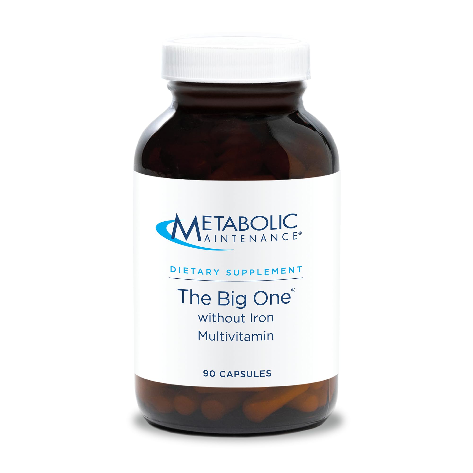Metabolic Maintenance The Big One - Once Daily Iron-Free Multivitamin Mineral Supplement - Folate, B Vitamins, Biotin, Antioxidants + Vitamin K, Immune Support Nutrients Vitamin A + C (90 Capsules)
