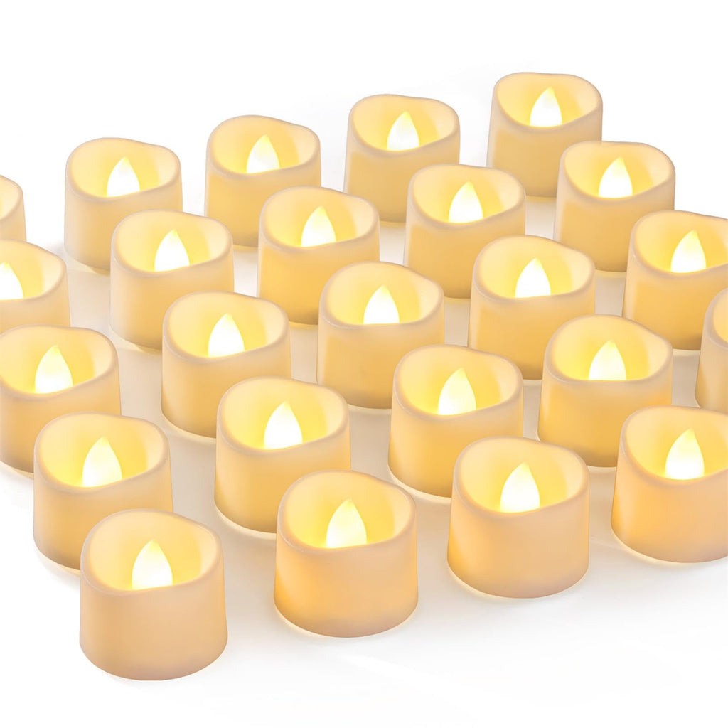 Homemory 72-Pack Novelty Flickering Flameless Tea Light Candles, 200+ Hours