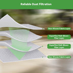 WAIKAS 14-Pack Replacement Dust Bags for NARWAL Flow Robot Vacuum