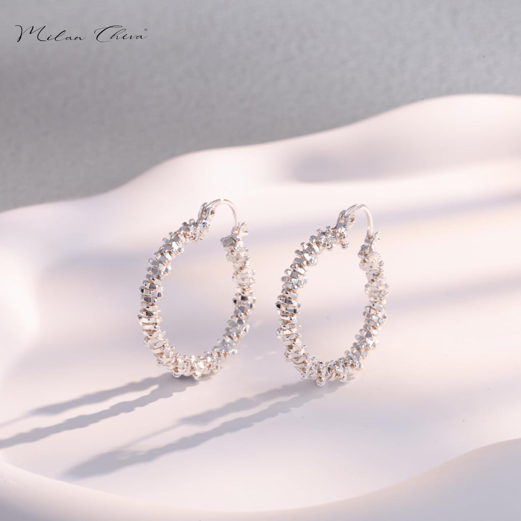 Milan Chiva 14K Gold Hoop Earrings for Women