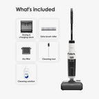 Tineco Floor ONE Stretch S6 Cordless Wet Dry Vacuum Cleaner, 180°Lay-Flat Smart Vacuum Mop, 40 Minutes Long Runtime 158℉ Flashdry Self-Cleaning, Dual-Sided Edge Cleaning Lightweight Floor Cleaner