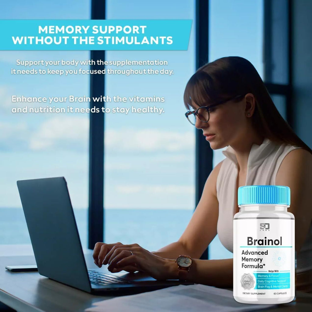 Boost Your Brain&Power: Brain-ol Advanced Memory Formula, 60 Capsules, Helps with Memory, Focus, Daily Cognitive Support, Brain Fog & Wellness