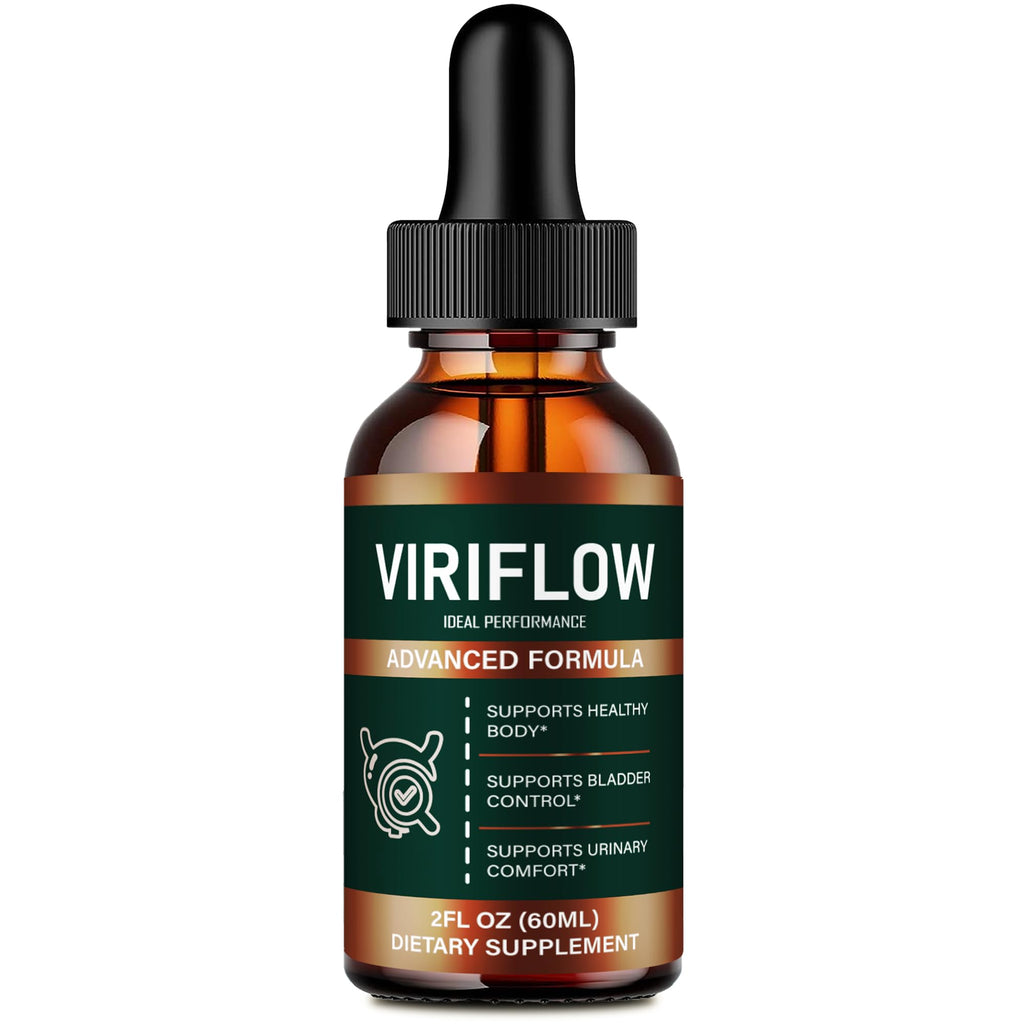 ViriFlow Drops, Official ViriFlow Prostate Health Supplements for Men - Maximum Strength, All Natural Support Droppers for Daily Wellness, Advanced Viri Flow Health Reviews (1 Pack)