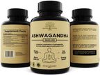 Garden of Herbz Organic Ashwagandha Root & Irish Sea Moss – 3,600 mg Ashwagandha Supplement with Black Seed Oil, & Burdock Root – Herbal Supplement for Energy, Calm, Mood, & Wellness, 120 Caps