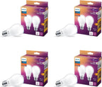 PHILIPS LED 40W A19 8-Pack Ultra Definition Soft White (2200K) 450 Lumen (5W = 40W) Dimmable Frosted Flicker-Free Light Bulbs