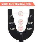 iCrimp Push-Fit Disconnect Tong Tool for Easily Removing Push-to-Connect Fittings(1/2-in, 3/4-in, 1-in), Multi-Sized Removal Tool For Push Fit Fittings