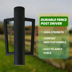 DCLFIRMX Fence Post Driver with Handle 16.5 Inch T Post Driver, 8LB Heavy Duty Hand Post Pounder, 2.7 inch Inner Diameter Hand Post Rammer for Metal Fence Stake, U Channel, Sign Post