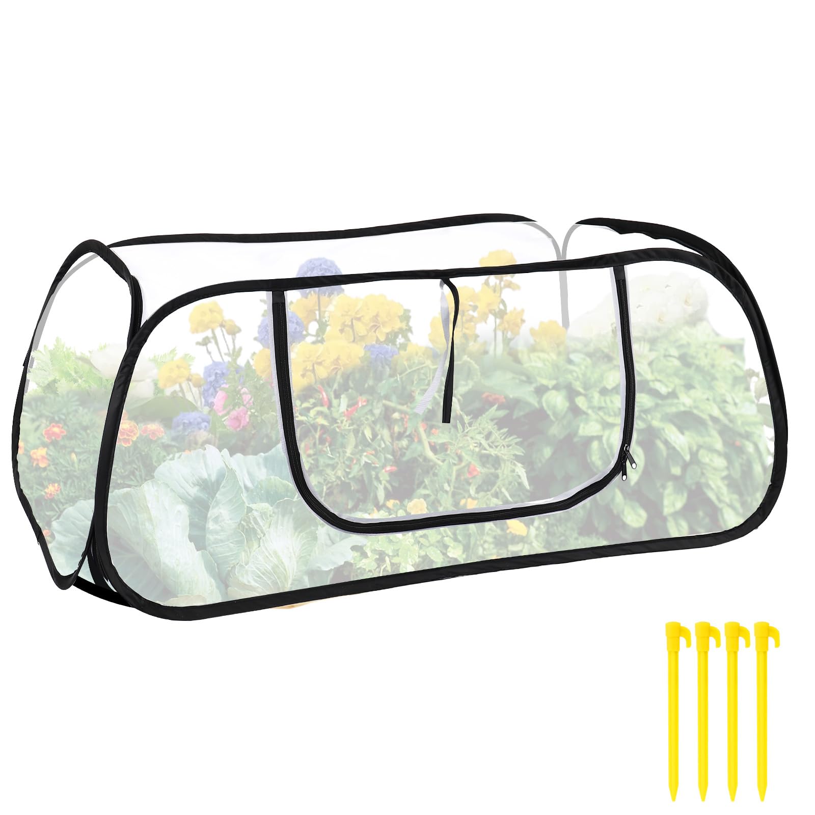 47x20x16 Inch Pop Up Mesh Plant Cover for Garden Raised Beds