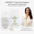 Gunilla Of Sweden LEROSETT ClearPoint Anti Acne Pills, Natural Supplements for Acne Treatment for Oily Skin & Breakouts. 60 Caps