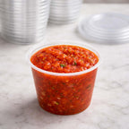 5.5 oz Clear Plastic Souffle Cups, BPA Free Portion Cups with Lids, 50 Sets