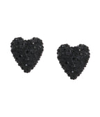 Betsey Johnson Heart Stud Earrings