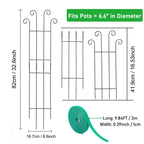 32.6inch Plant Trellis for Pot Climbing Plants Indoors & Outdoor, Garden Trellis for Potted Plants, Rust-Proof Metal Sturdy Yet Gentle Climbing Stakes Support for Ivy Pothos Hoya Monstera (4pcs)