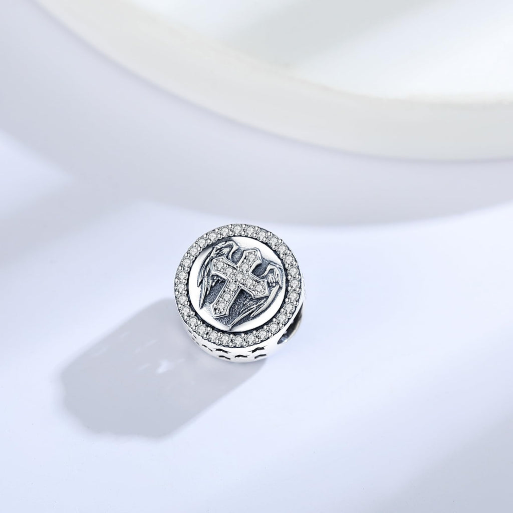 925 Sterling Silver Charms Fit Pandora Charms Bracelet God Has You In His Arms I Have You In My Heart Fit Wife Mother's Day Christmas Birthday Gift