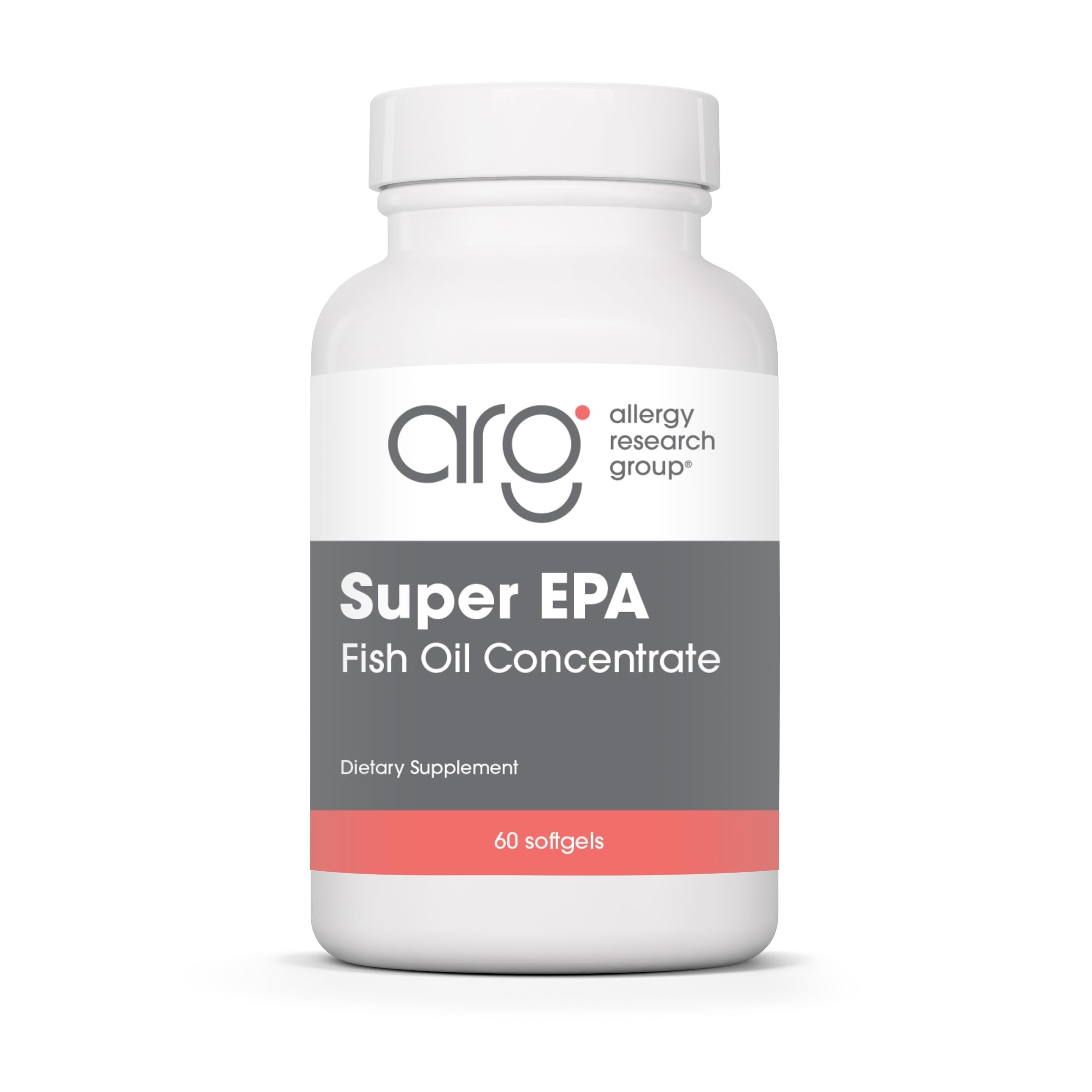 ARG Super EPA - 720 mg EPA & 480 mg DHA - Concentrated Omega-3 Fish Oil - Cardiovascular & Brain Health Support - 30 Servings - 60 Softgels