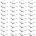 SIEDiNLAR 4x4 Pyramid Post Caps Waterproof Outdoor 4x4 Post Cover, Fits 4x4 3.5x3.5 Vinyl Wood Posts for Fence Deck Mailbox Patio (White, 36 Pack)