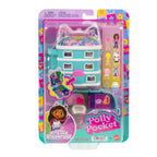 Polly Pocket x Gabby’s Dollhouse Compact, Micro Dolls and Playset, 9 Themed Accessories, Pandy Paws, Cakey, & Mercat Pet Friends