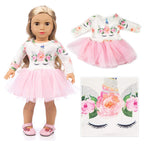 ZQDOLL 19 pcs American Doll Clothes Gift for 18 inch Doll Clothes and Accessories, Including 10 Complete Sets of Clothing