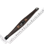 COOLSTEELANDBEYOND Men's Brown Layered Leather Bracelet With Black Cross Bar Centerpiece, Braided and Smooth Strap Design, Black Clasp Wristband, Modern Faith Style Accessory