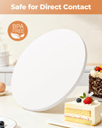 Kootek Cake Drums Boards 12 Inch, 4 Pack Sturdy 1/2" Round Cake Base