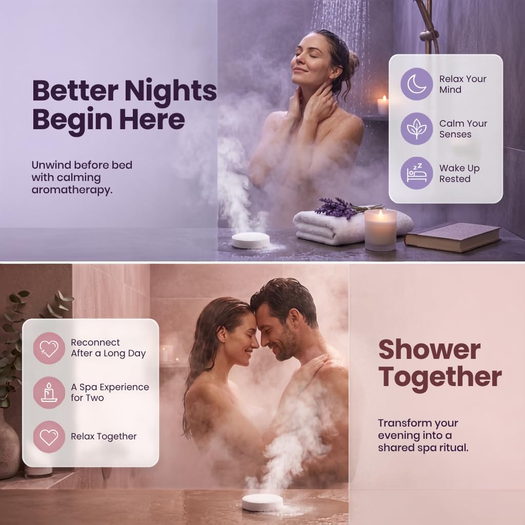 BodyRestore Shower Steamers Aromatherapy, Gifts for Women, Bloom 6 Pack